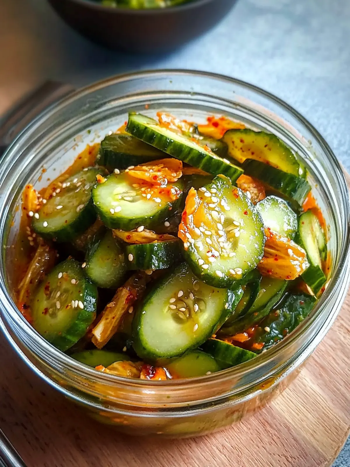 Easy Cucumber Kimchi (Oi Kimchi)