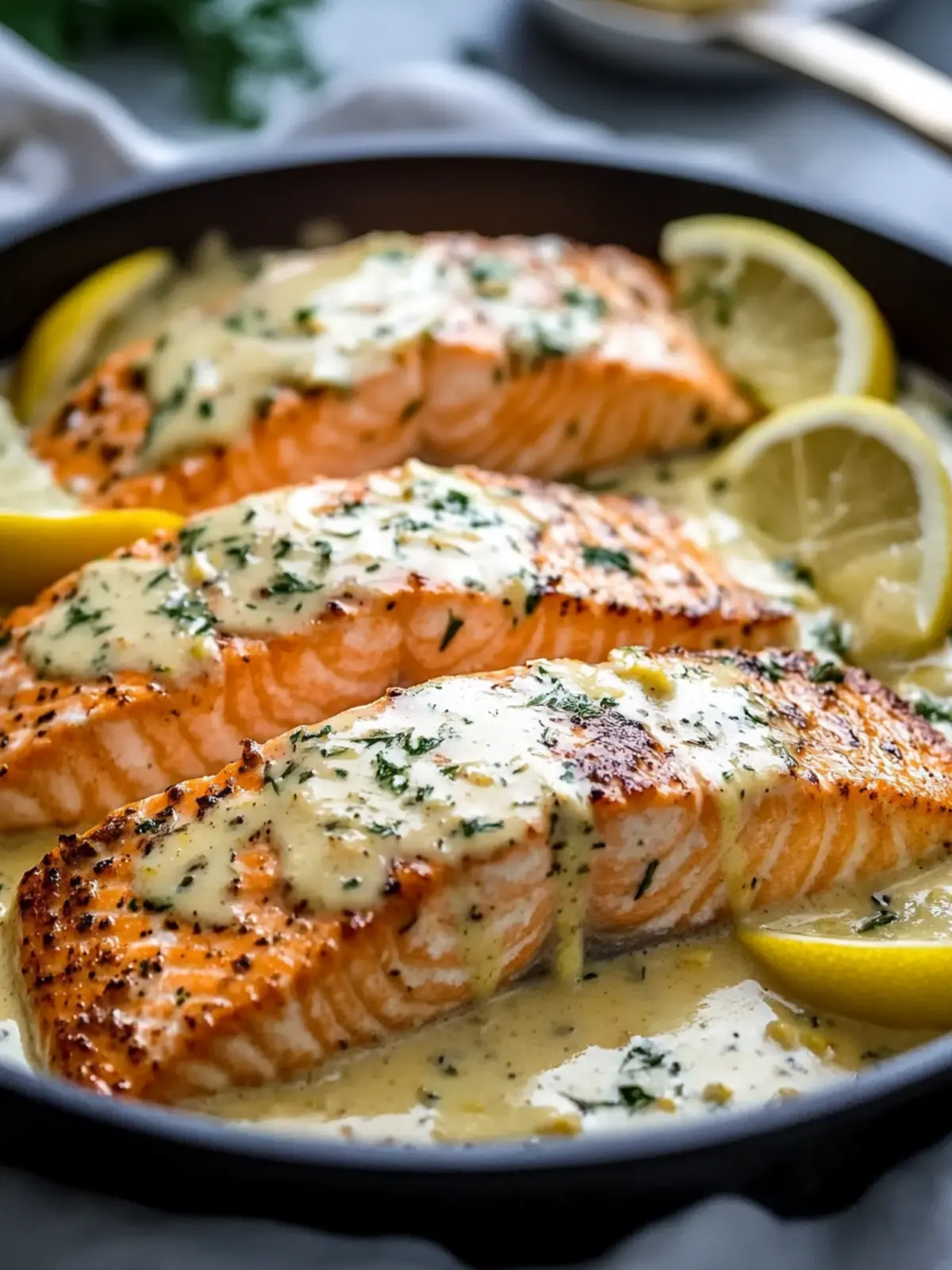 Quick Creamy Garlic Butter Salmon