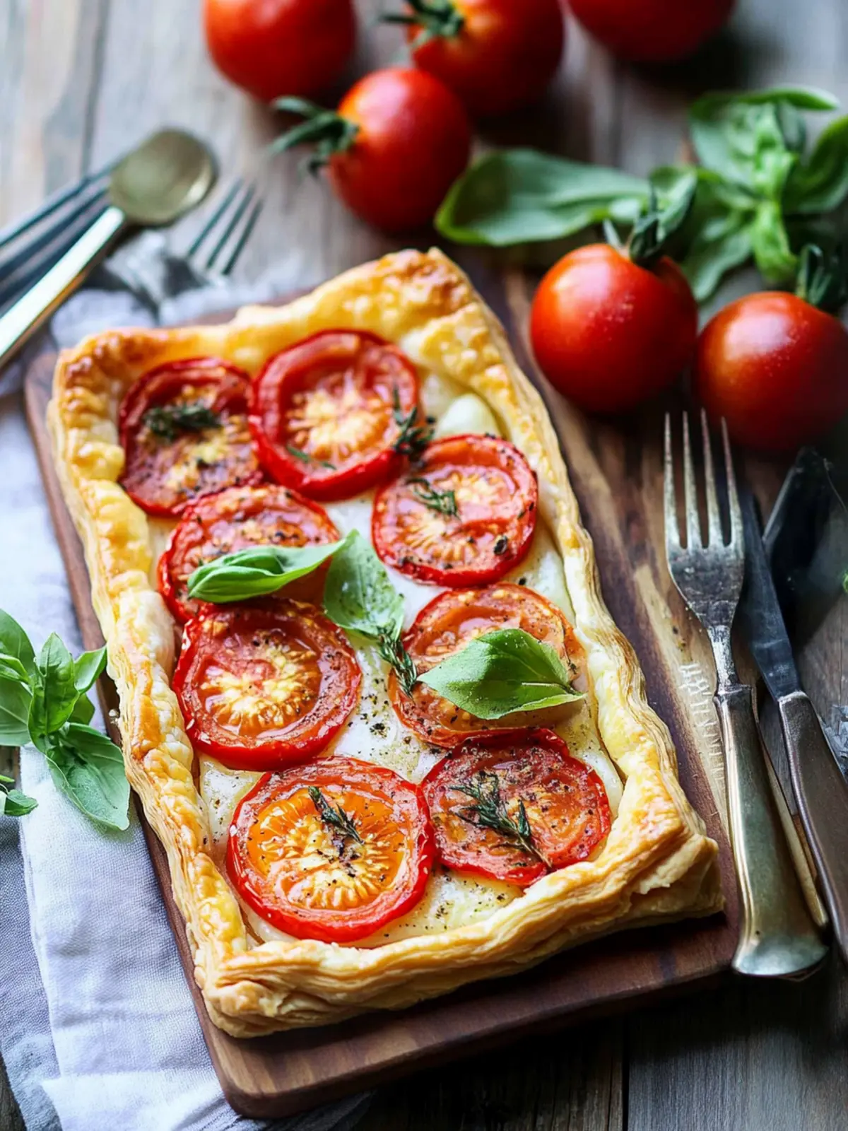 Puff Pastry Tomato Tart