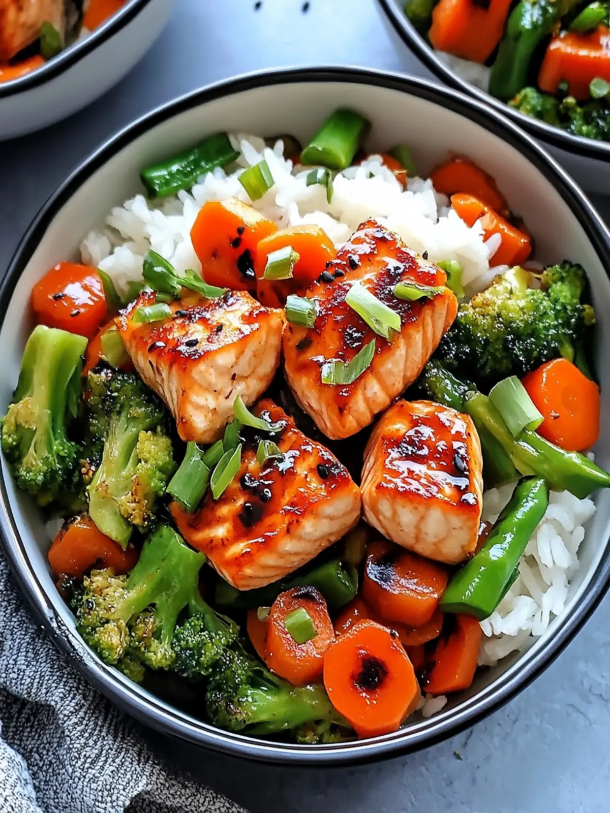 Savory Salmon Stir Fry