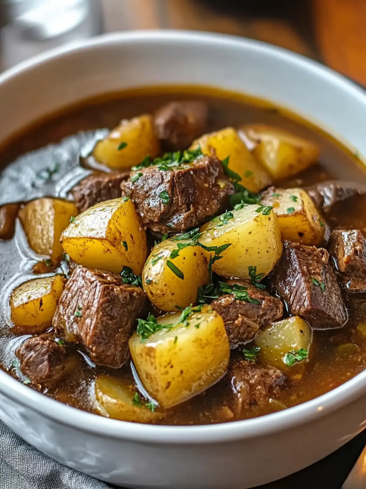 Slow Cooker Steak and Potato Soup