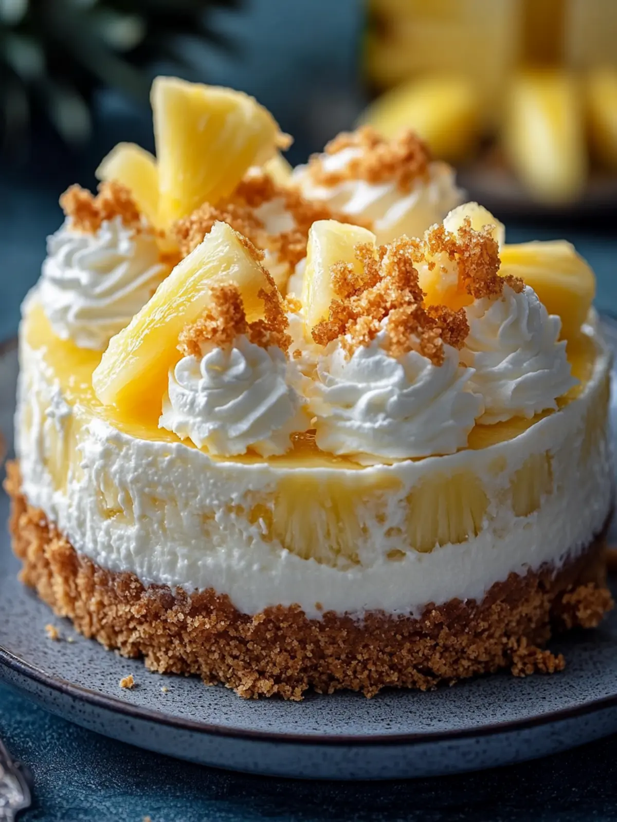 Creamy Pineapple Cheesecake