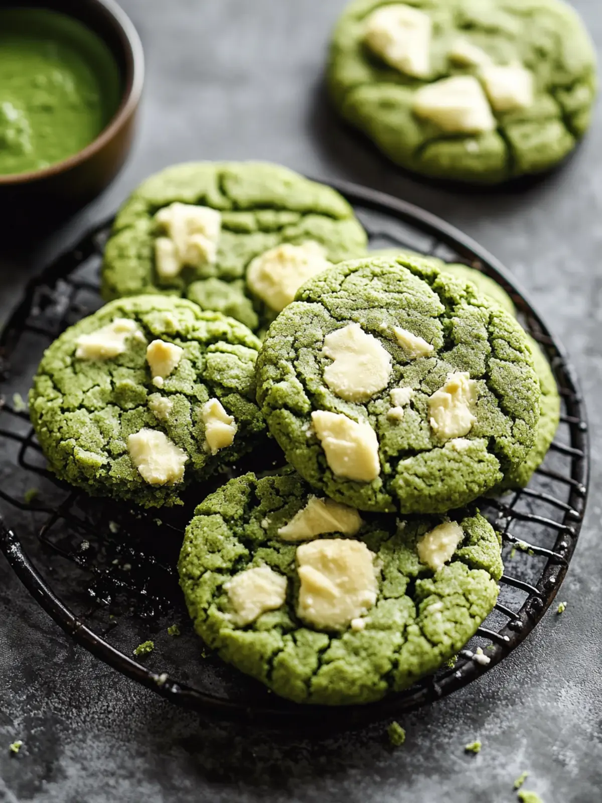Matcha White Chocolate Cookies