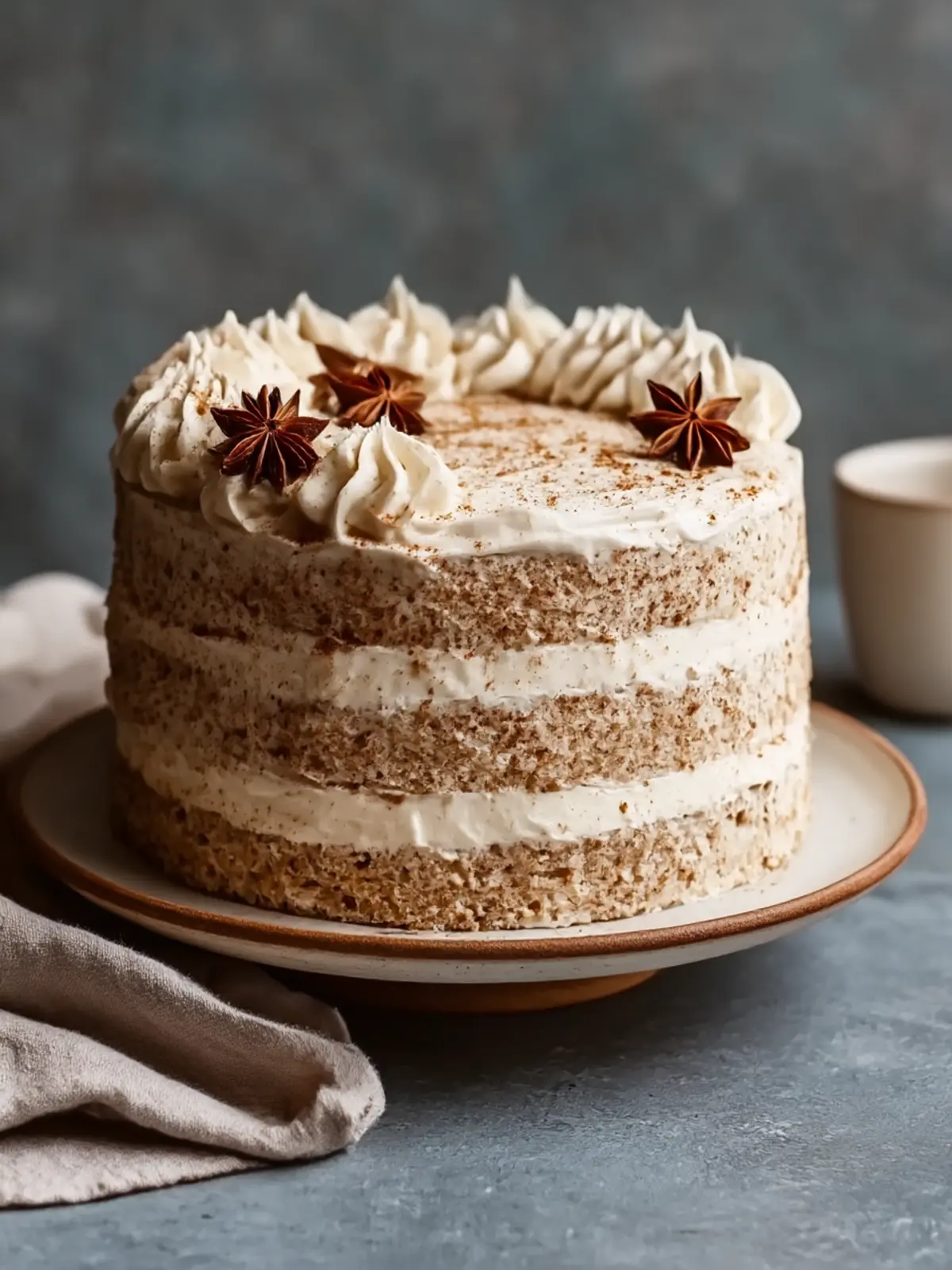 Heavenly Chai Cake with Creamy Brown Sugar Frosting