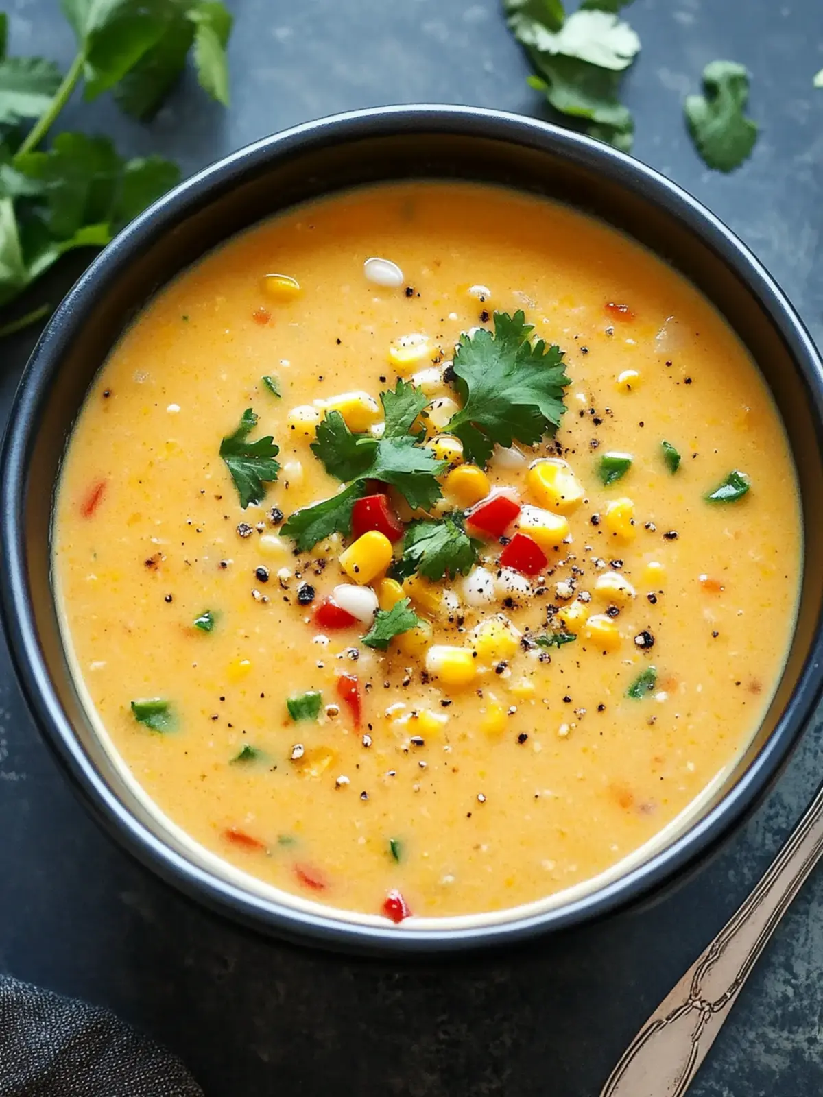 Creamy Southwest Corn Chowder Soup