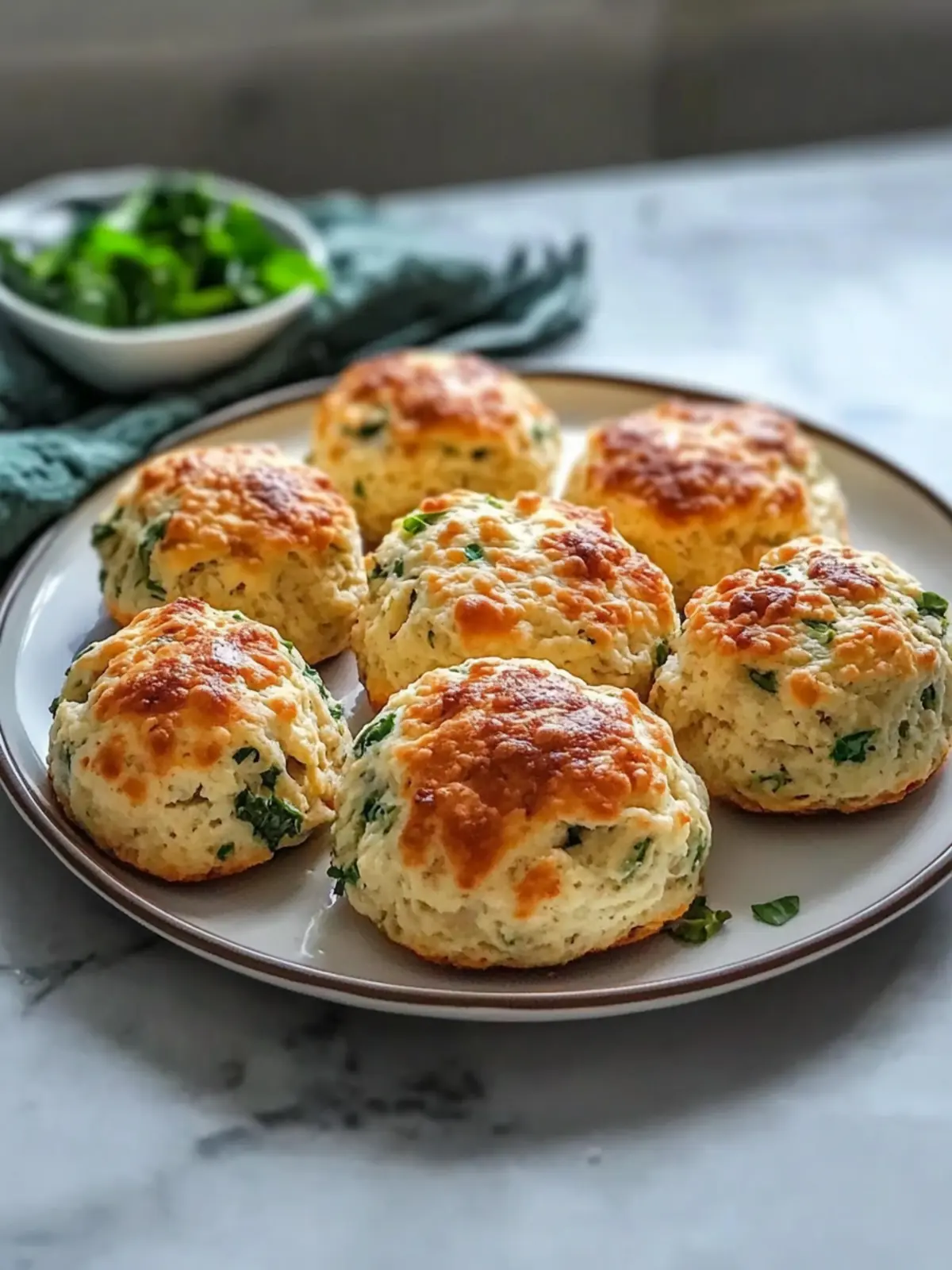 Breakfast Protein Biscuits (Fluffy & Savory)