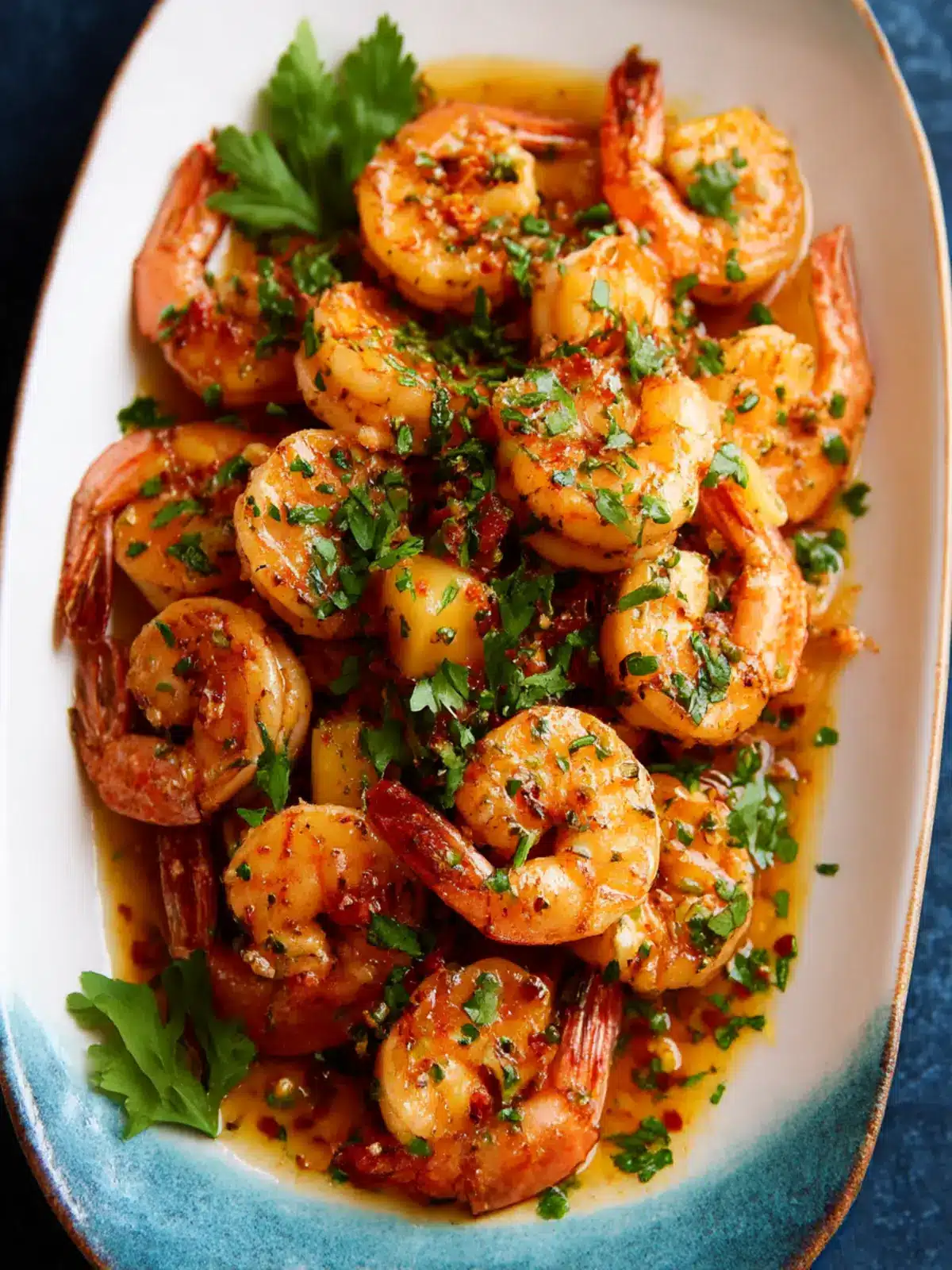 Garlic Shrimp {Hawaiian Style}