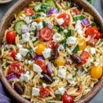 Delightful Greek Orzo Pasta Salad with Feta Cheese