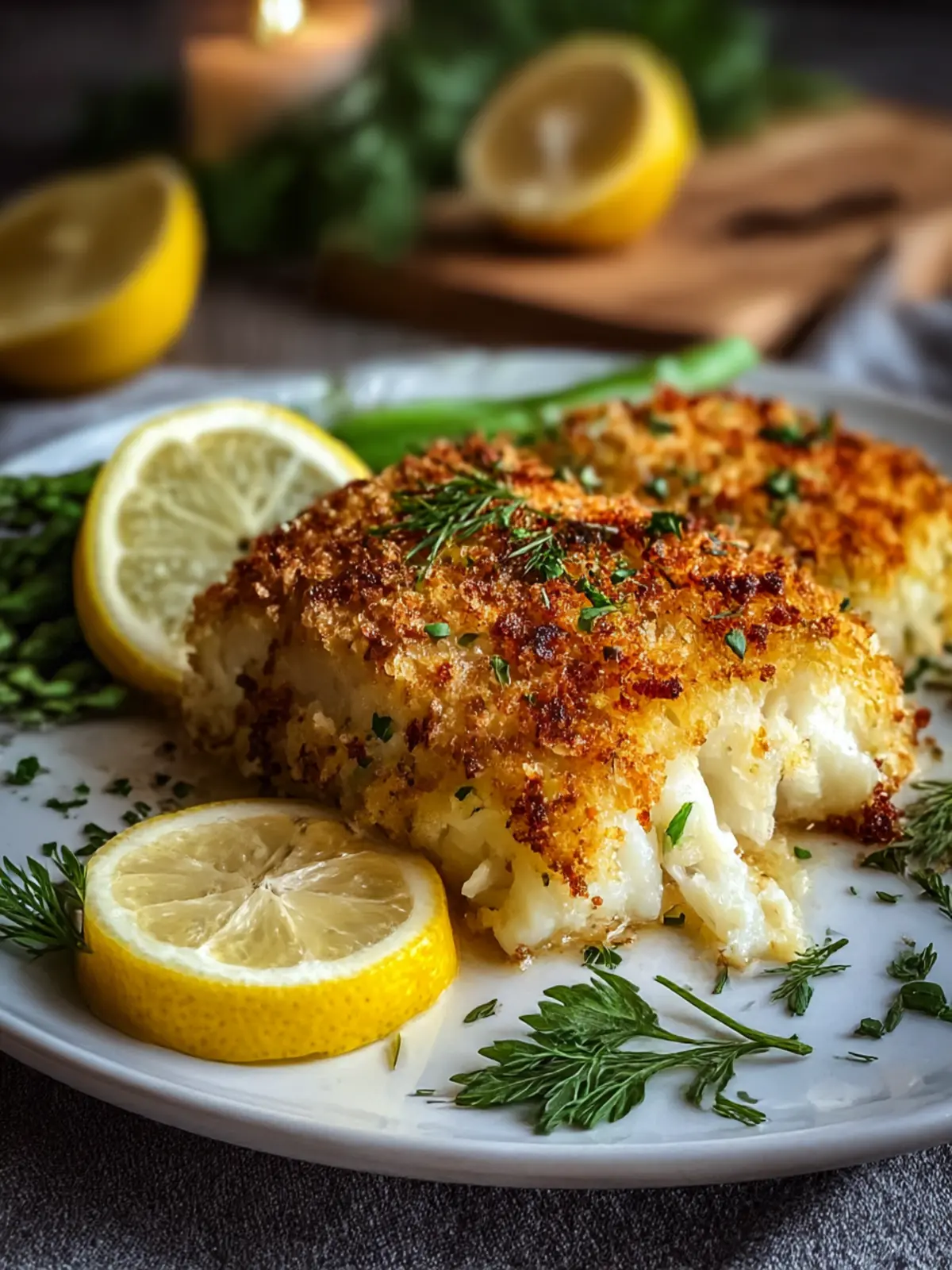 Crispy Parmesan Crusted Cod