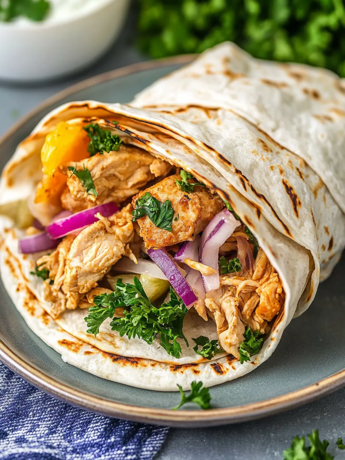 Slow Cooker Chicken Shawarma