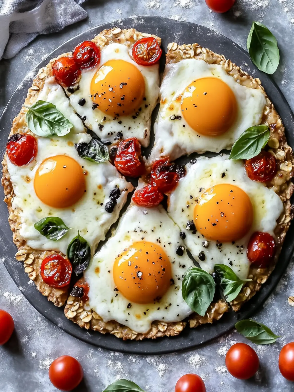 Oatmeal Breakfast Pizza Crust