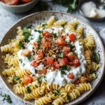 Arabic Pasta and Easy Yogurt Sauce