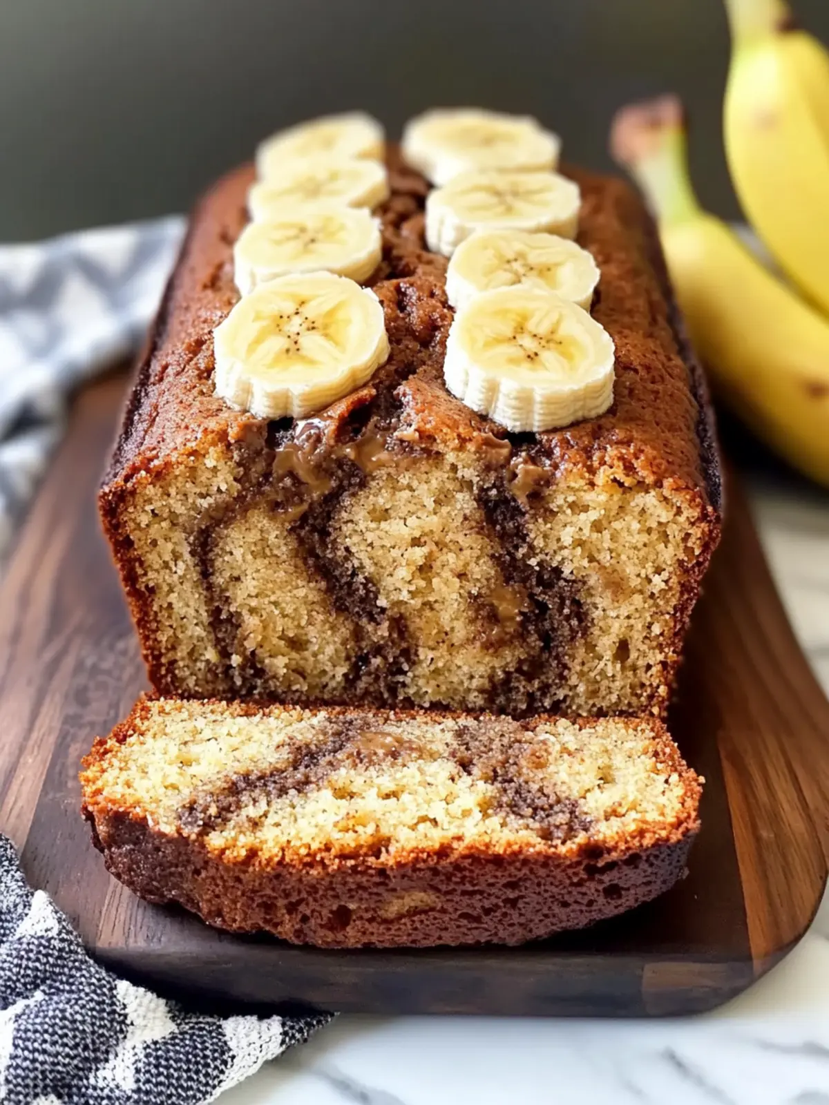 Buckeye Banana Bread with Peanut Butter Bliss