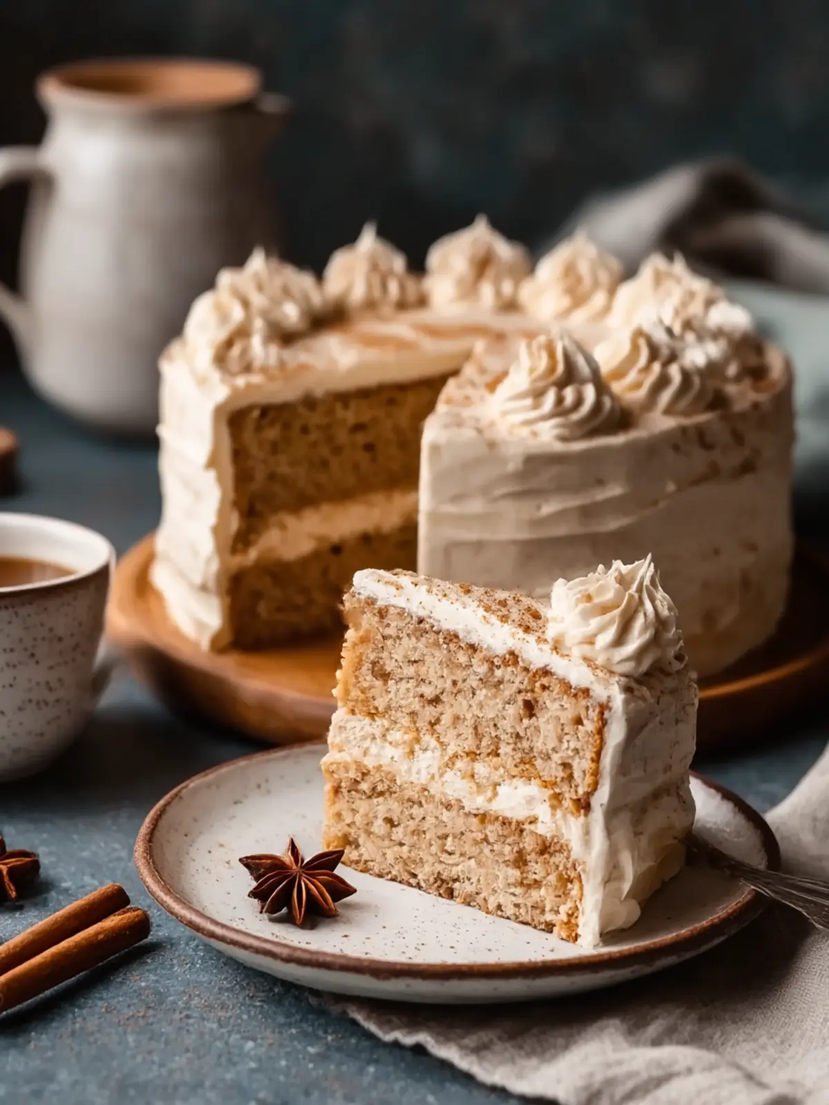 Heavenly Chai Cake with Creamy Brown Sugar Frosting