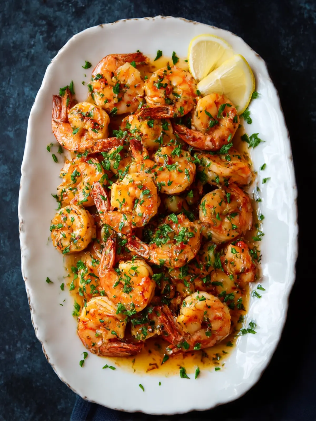 Garlic Shrimp {Hawaiian Style}