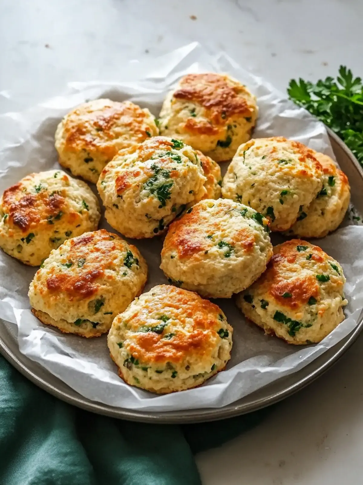Breakfast Protein Biscuits (Fluffy & Savory)