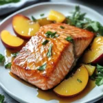 Maple Peach Glazed Salmon Delight
