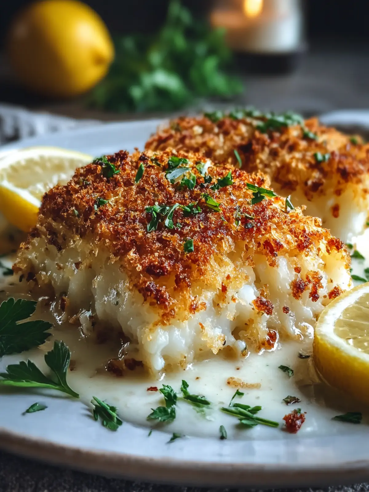 Crispy Parmesan Crusted Cod
