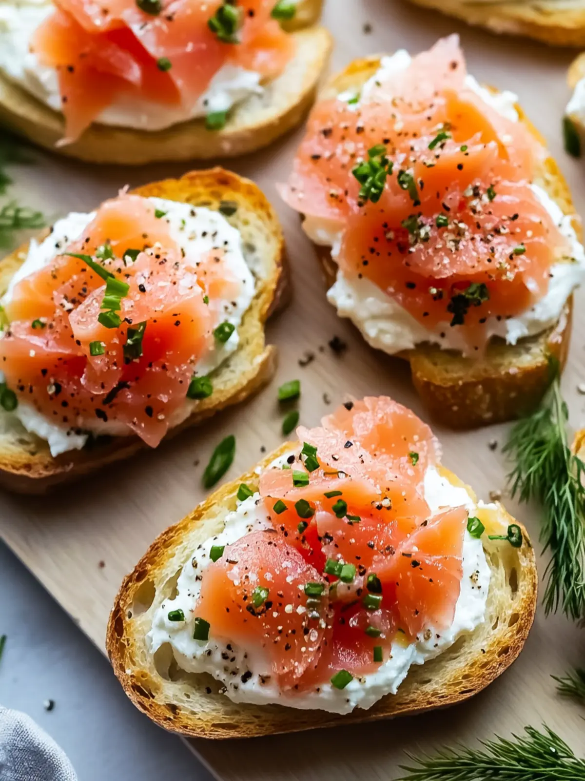 Easy Canned Salmon Crostini