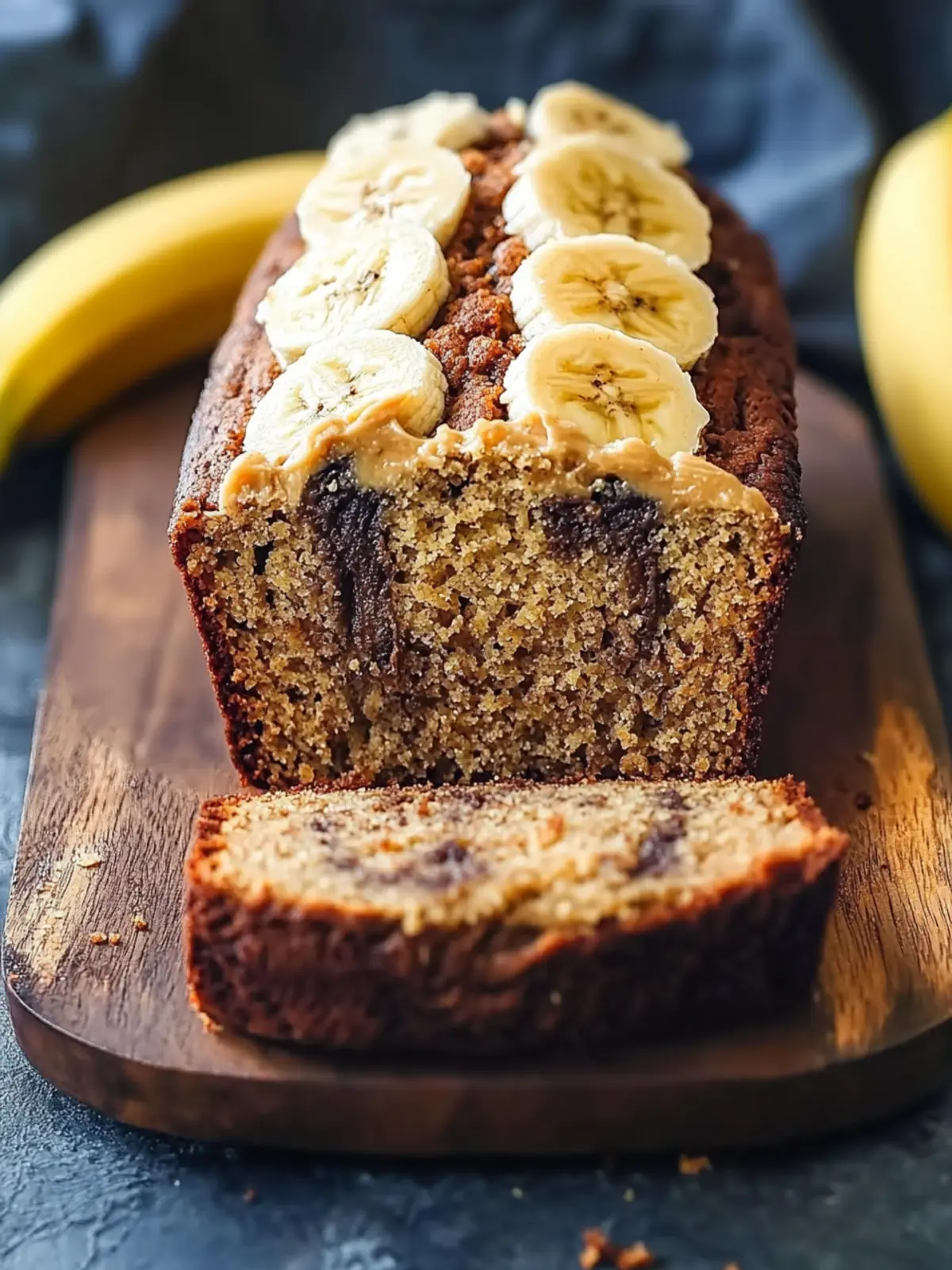 Buckeye Banana Bread with Peanut Butter Bliss