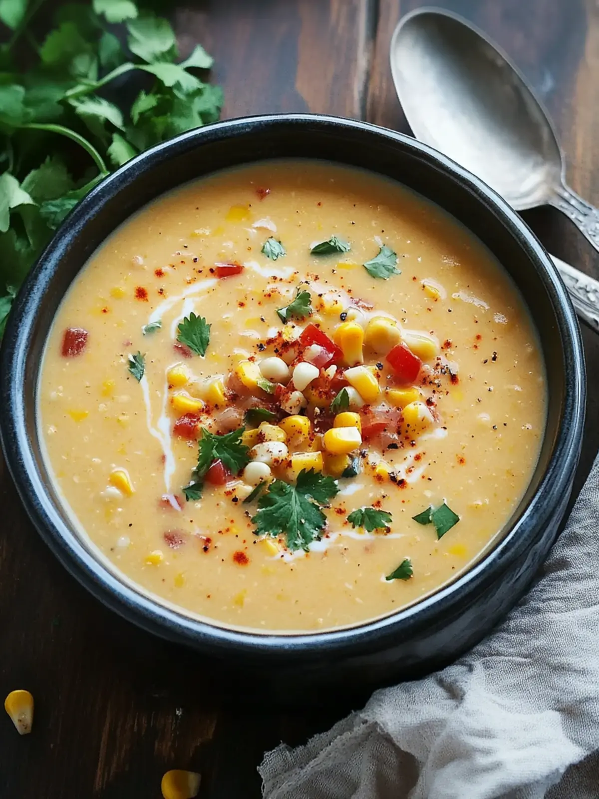 Creamy Southwest Corn Chowder Soup