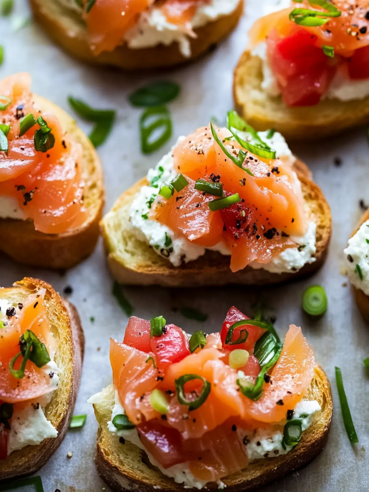 Easy Canned Salmon Crostini