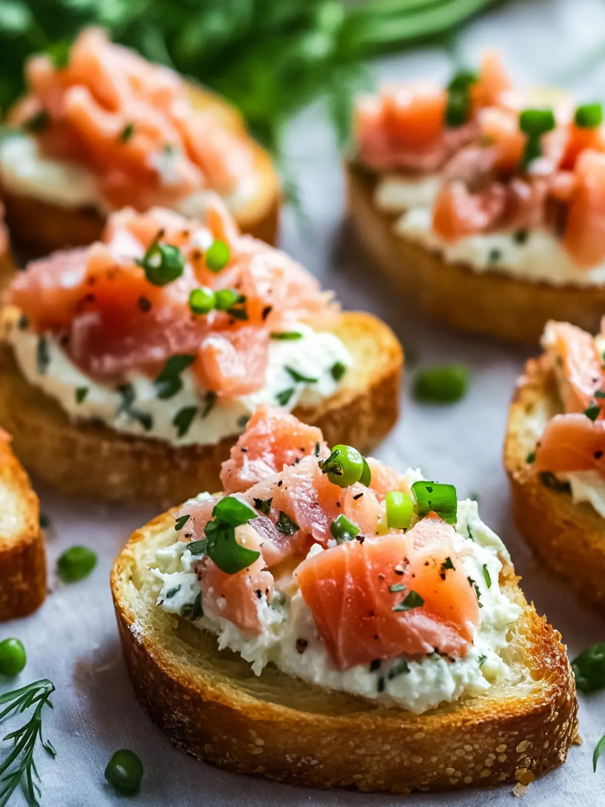 Easy Canned Salmon Crostini