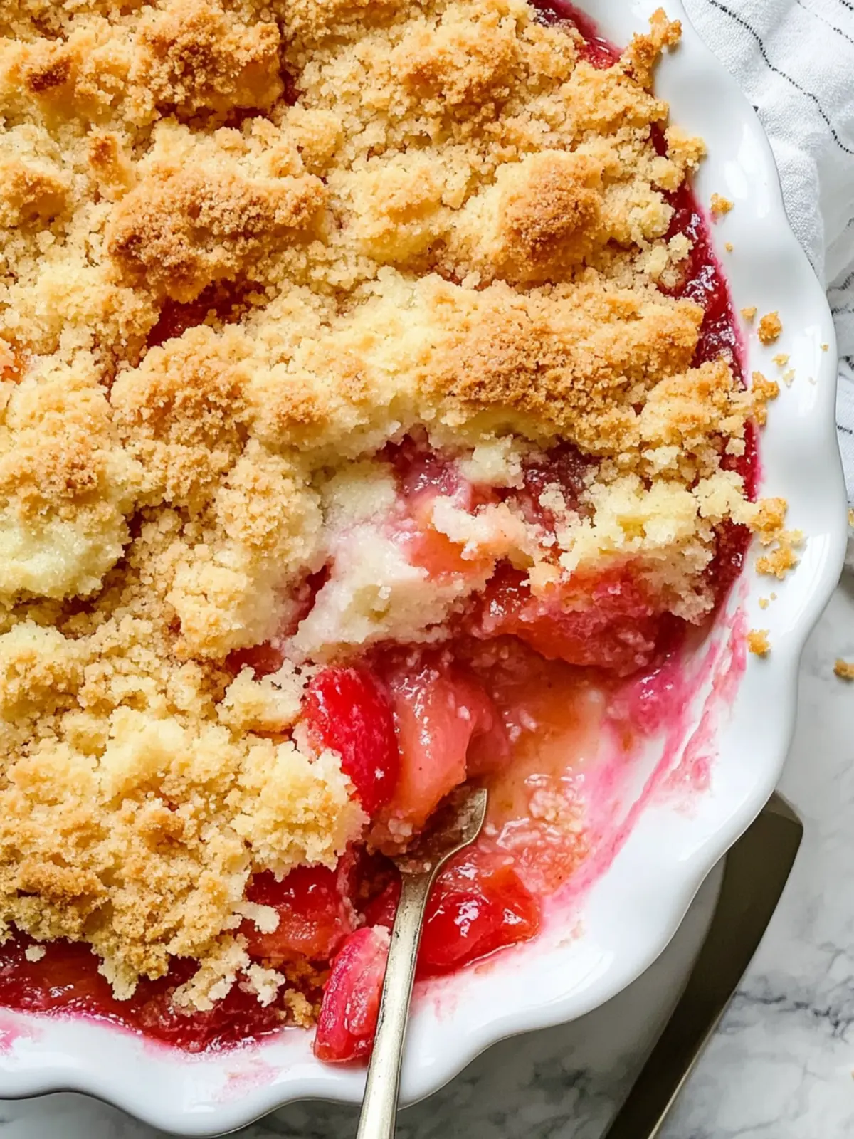Magic Rhubarb Dump Cake