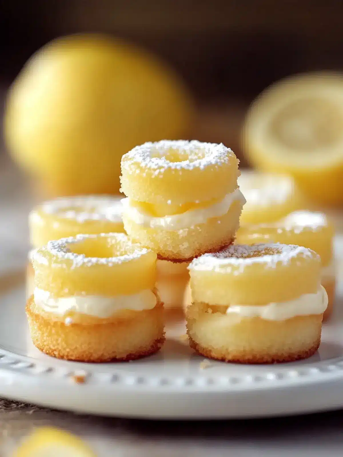 Zesty Mini Lemon Drop Cakes