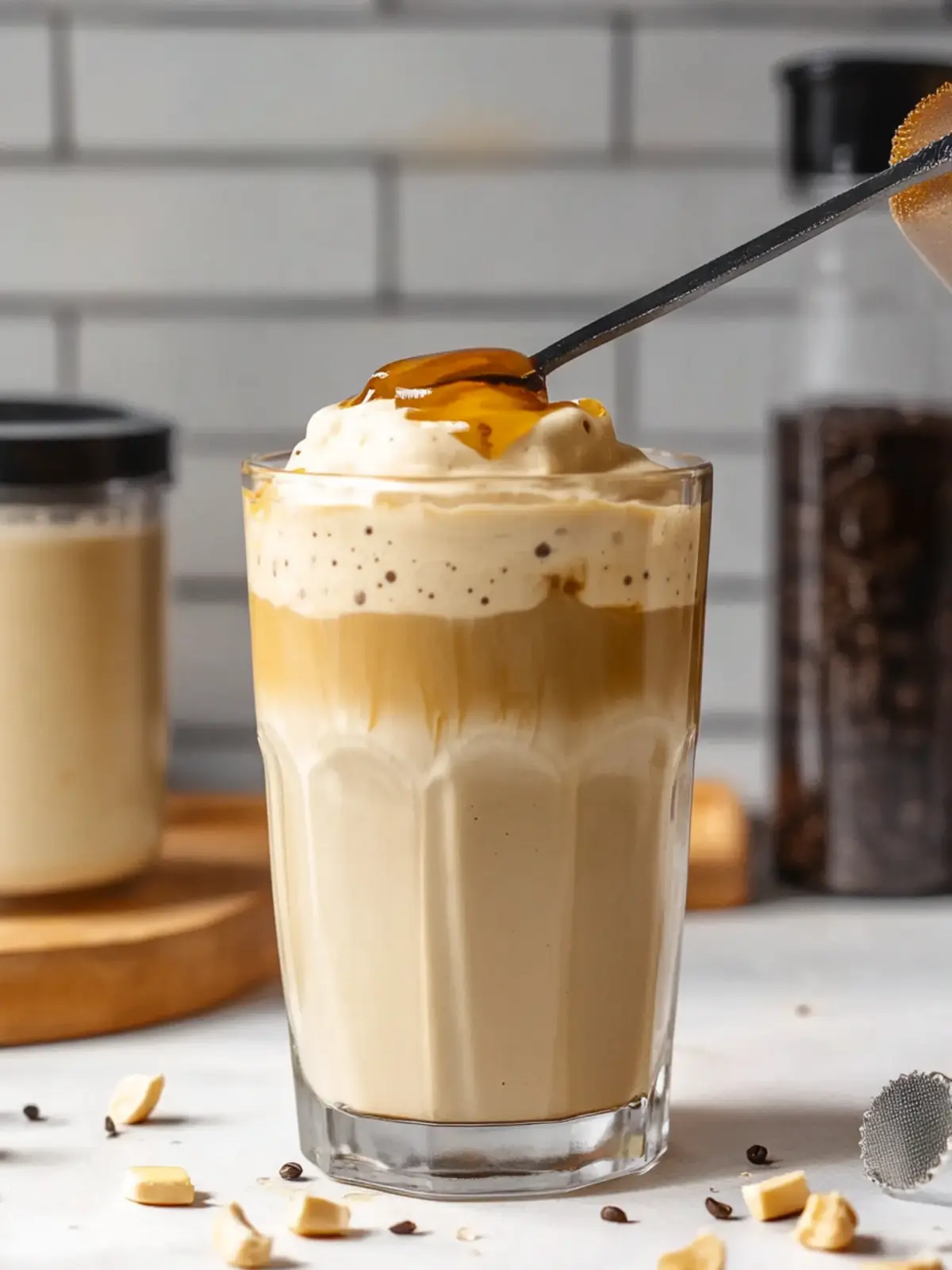 Viral Whipped Honey Coffee