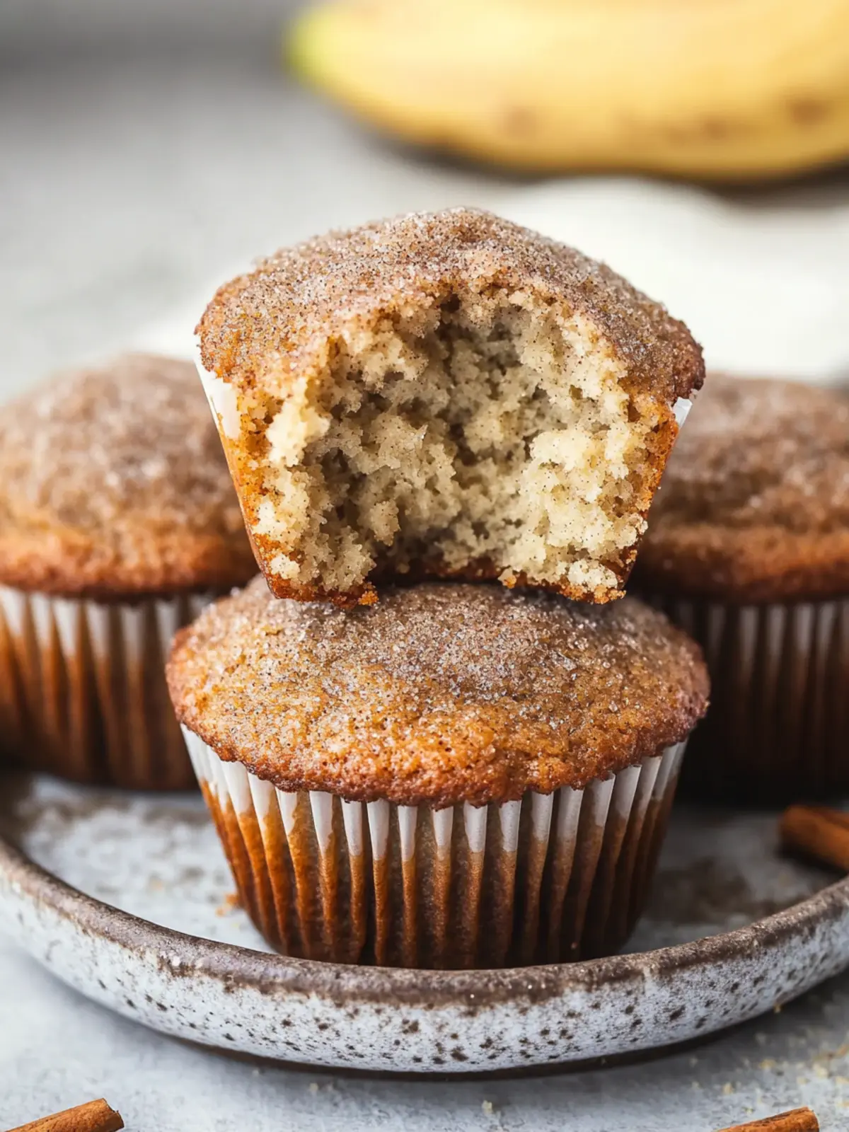 Cinnamon Banana Bread Muffins