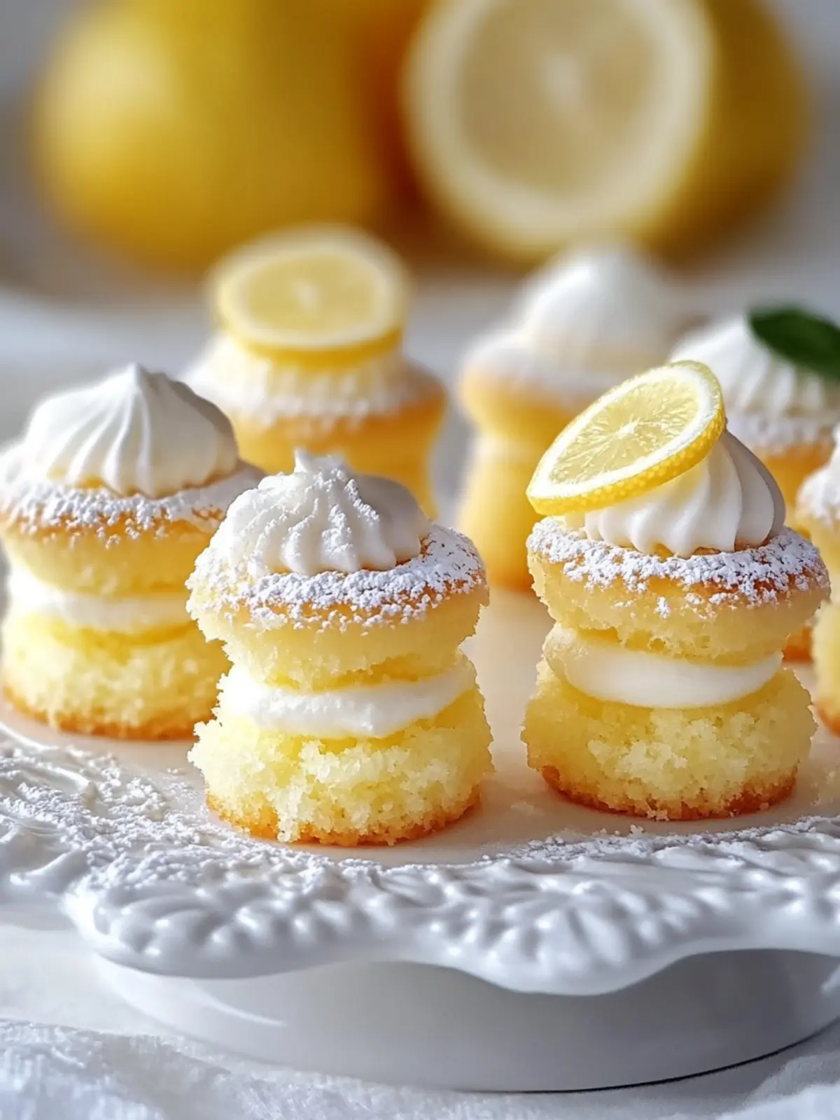 Zesty Mini Lemon Drop Cakes