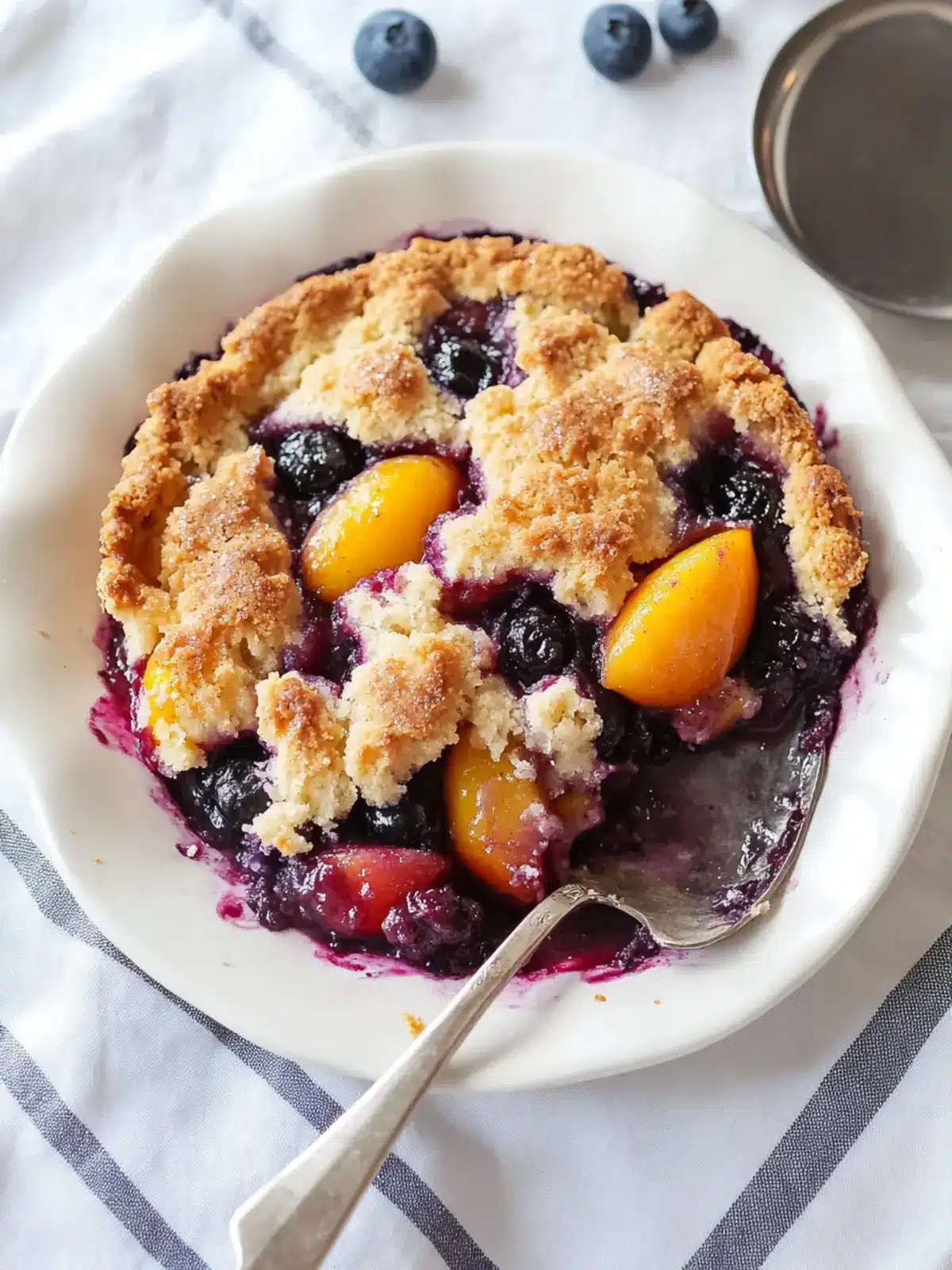 Nectarine-Blueberry Cobbler