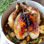 Herb Butter Apple Cider Roast Chicken