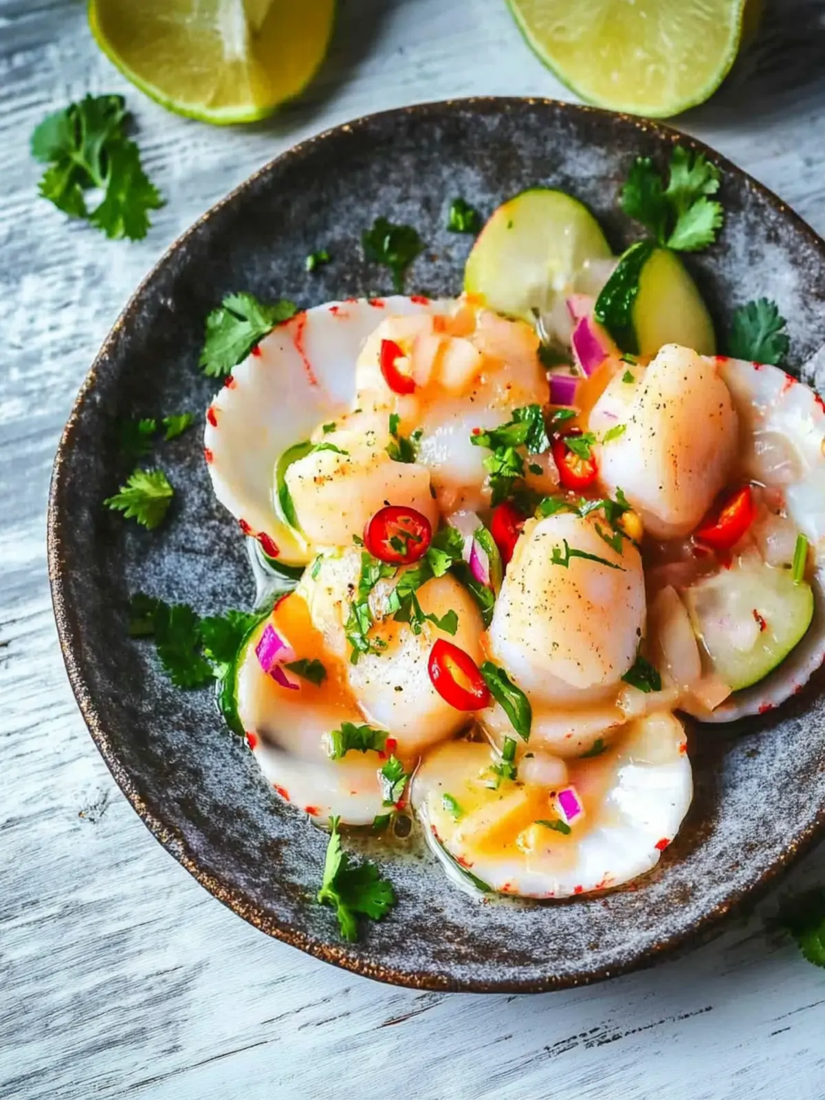 Spicy Scallop Ceviche