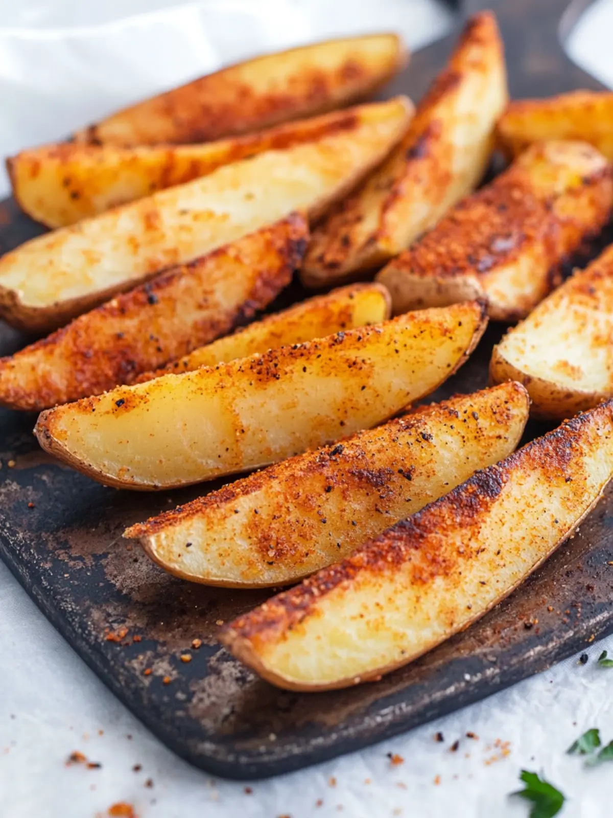 Seasoned Baked Potato Wedges