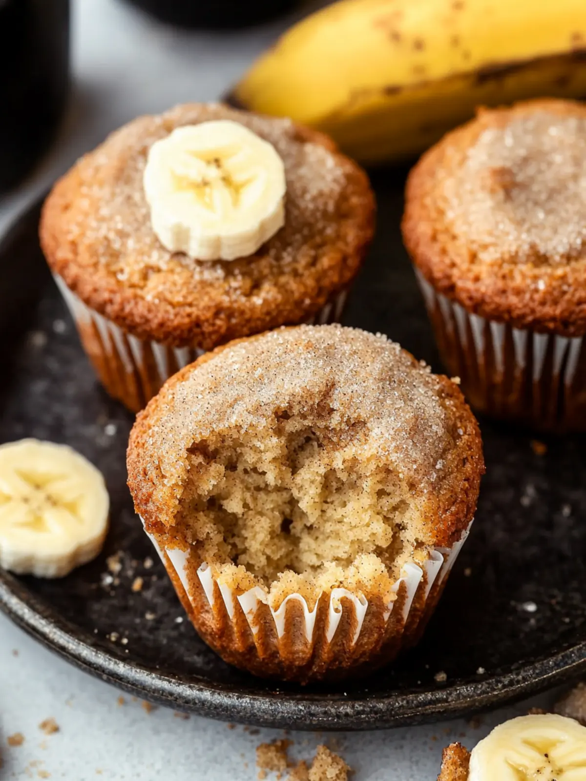 Cinnamon Banana Bread Muffins