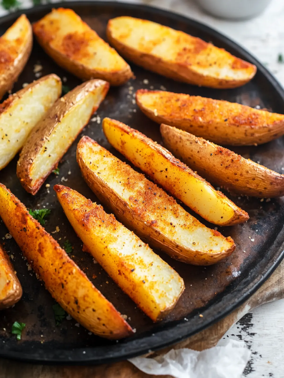 Seasoned Baked Potato Wedges
