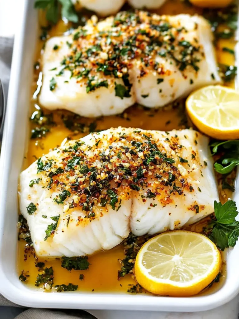 Garlic Herb Baked Cod