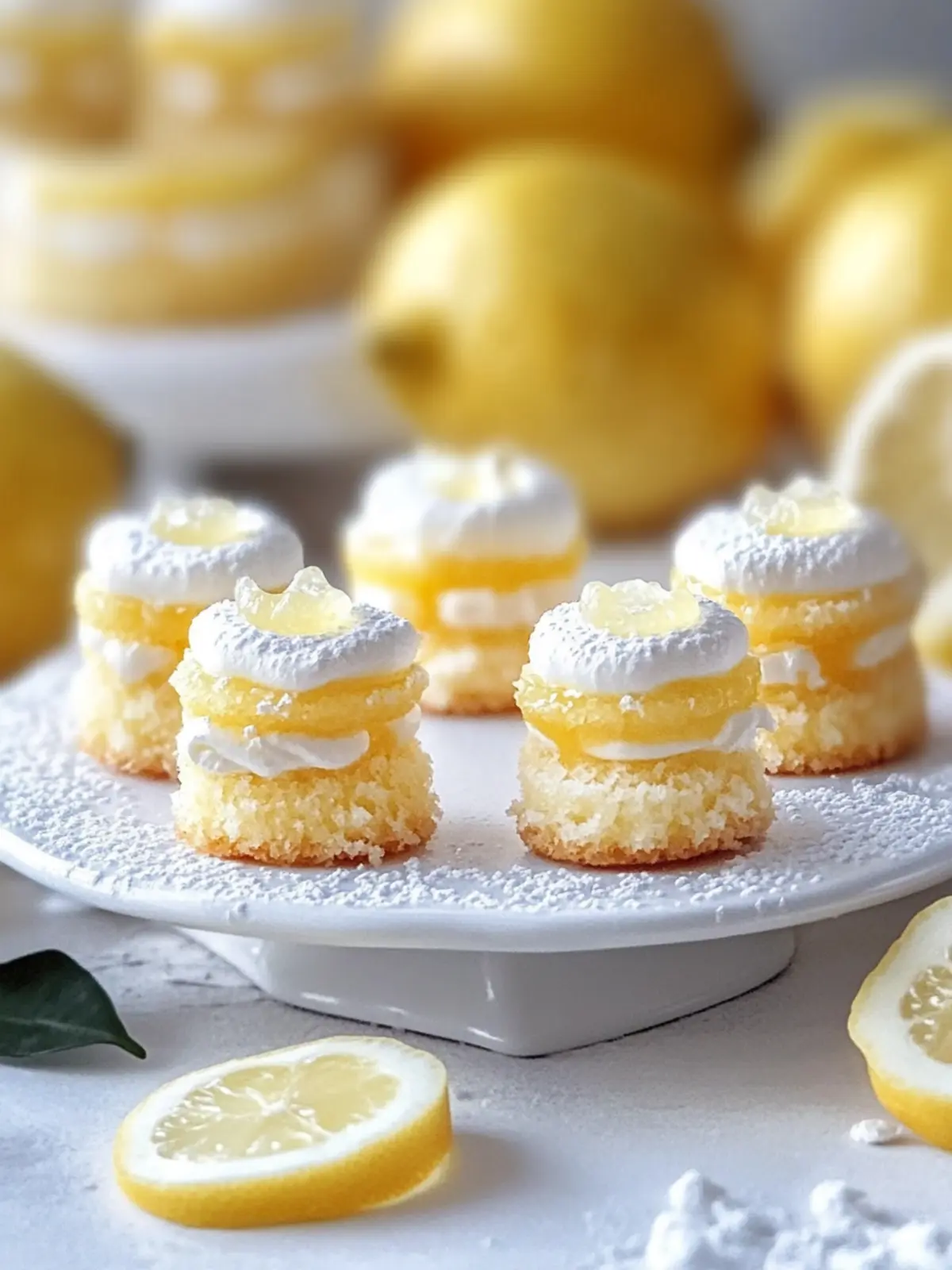 Zesty Mini Lemon Drop Cakes
