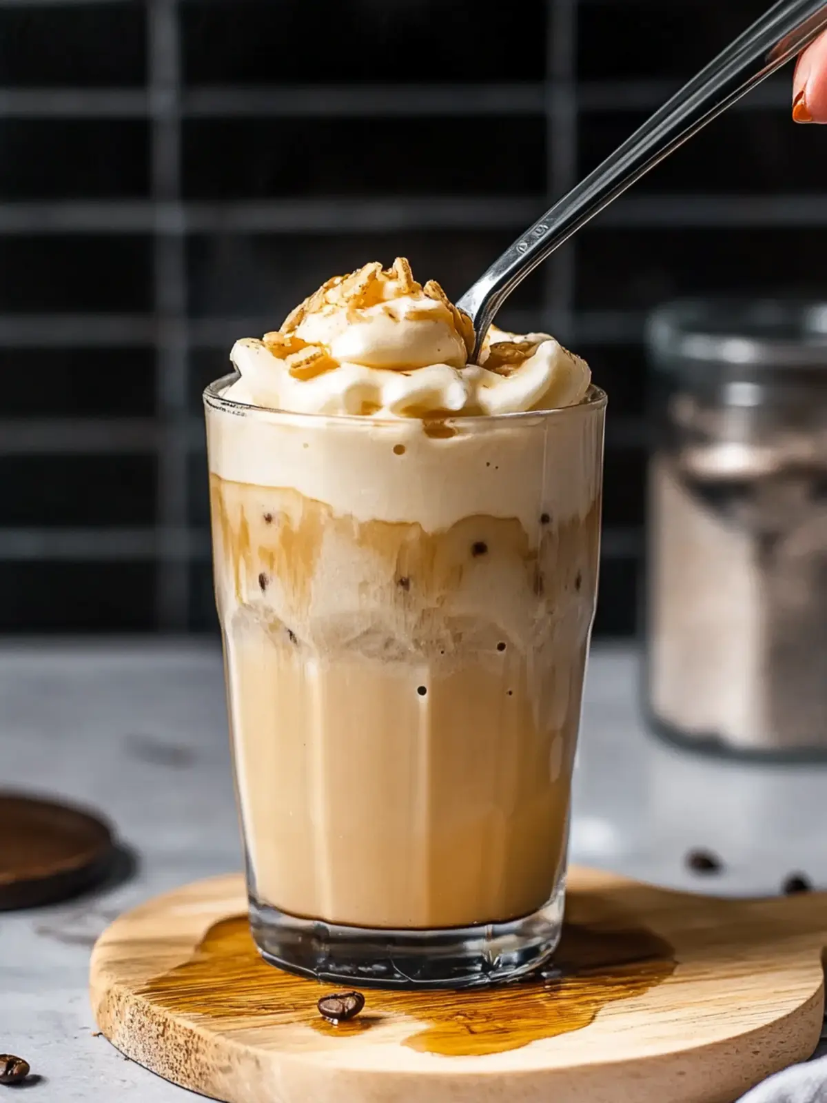 Viral Whipped Honey Coffee