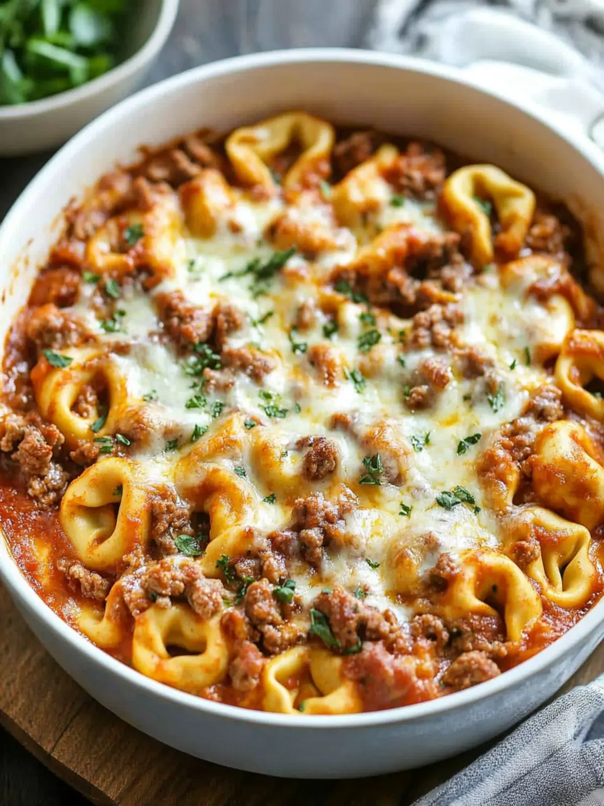 Beefy Tortellini Bake