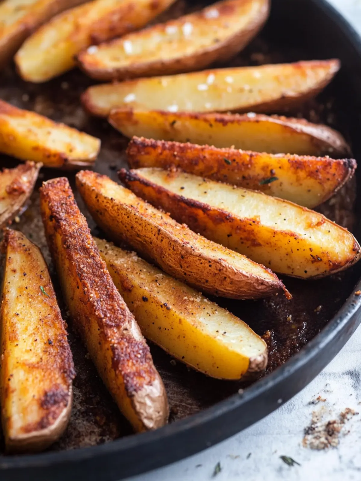 Seasoned Baked Potato Wedges
